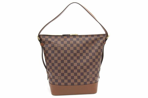 Louis Vuitton Diane Damier Ebene Shoulder Bag Brown