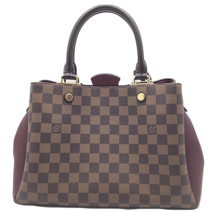 Louis Vuitton Brittany Damier Ebene Shoulder Bag Brown