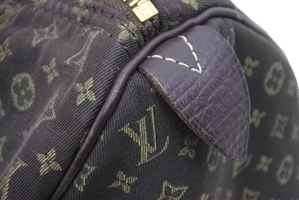 Louis Vuitton Monogram Minilan Speedy 30 Canvas Ebene Brown