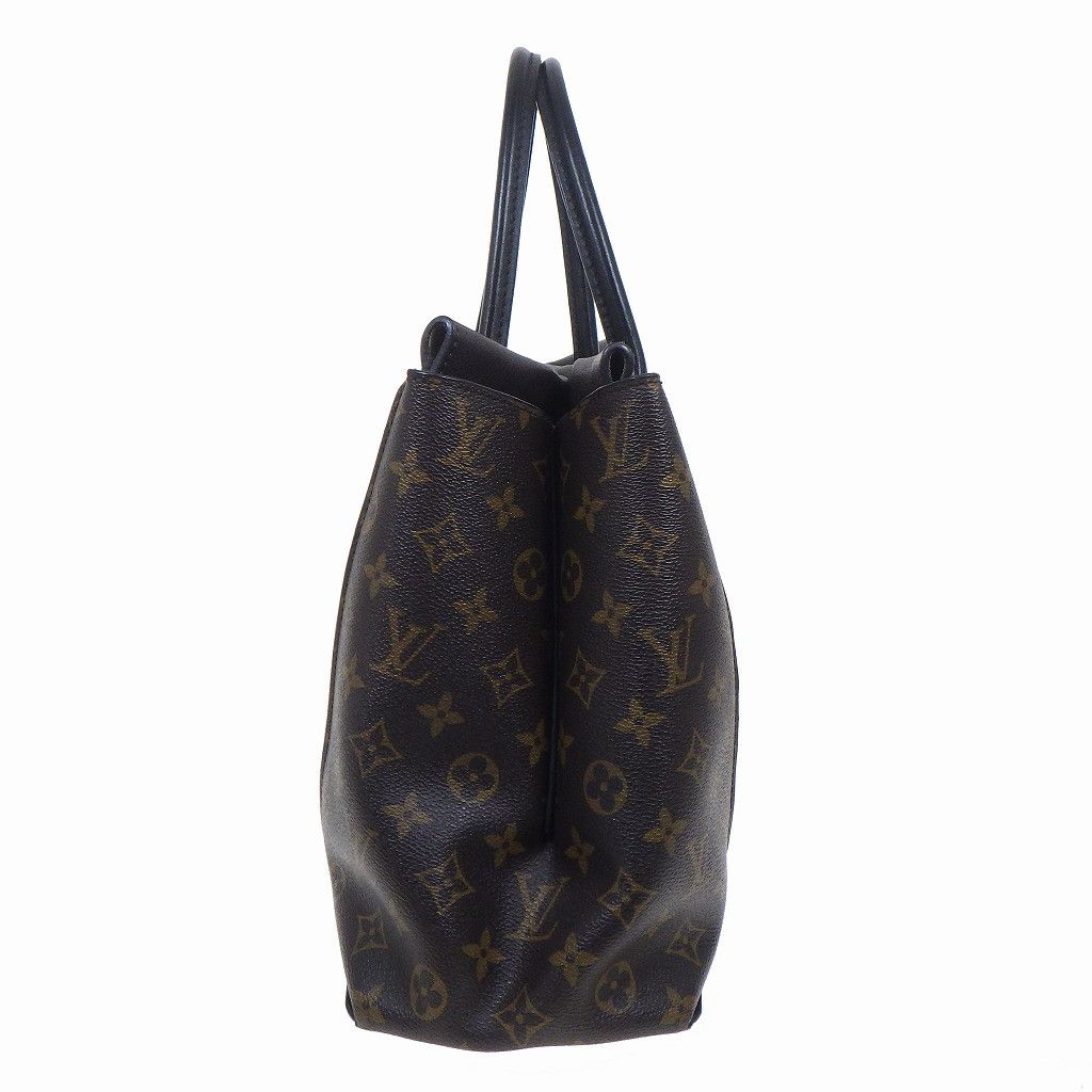 Louis Vuitton Tote W PM Handbag Cuir Orfevre Leather Brown