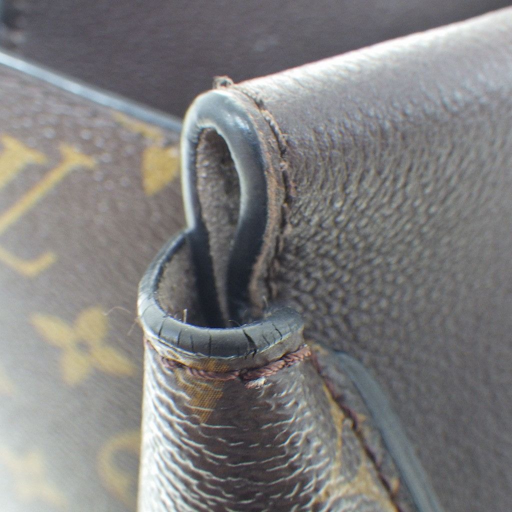 Louis Vuitton Tote W PM Handbag Cuir Orfevre Leather Brown