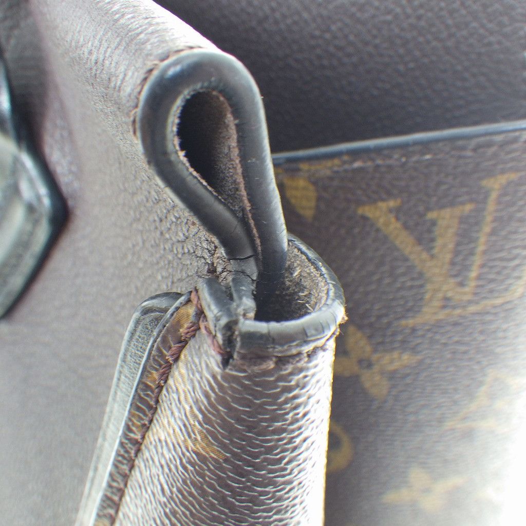 Louis Vuitton Tote W PM Handbag Cuir Orfevre Leather Brown