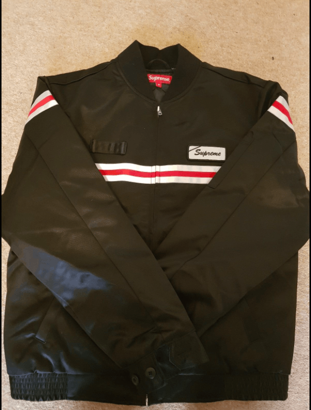 Supreme Supreme reflective stripe work jacket | Grailed