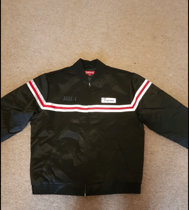 Supreme Supreme reflective stripe work jacket | Grailed