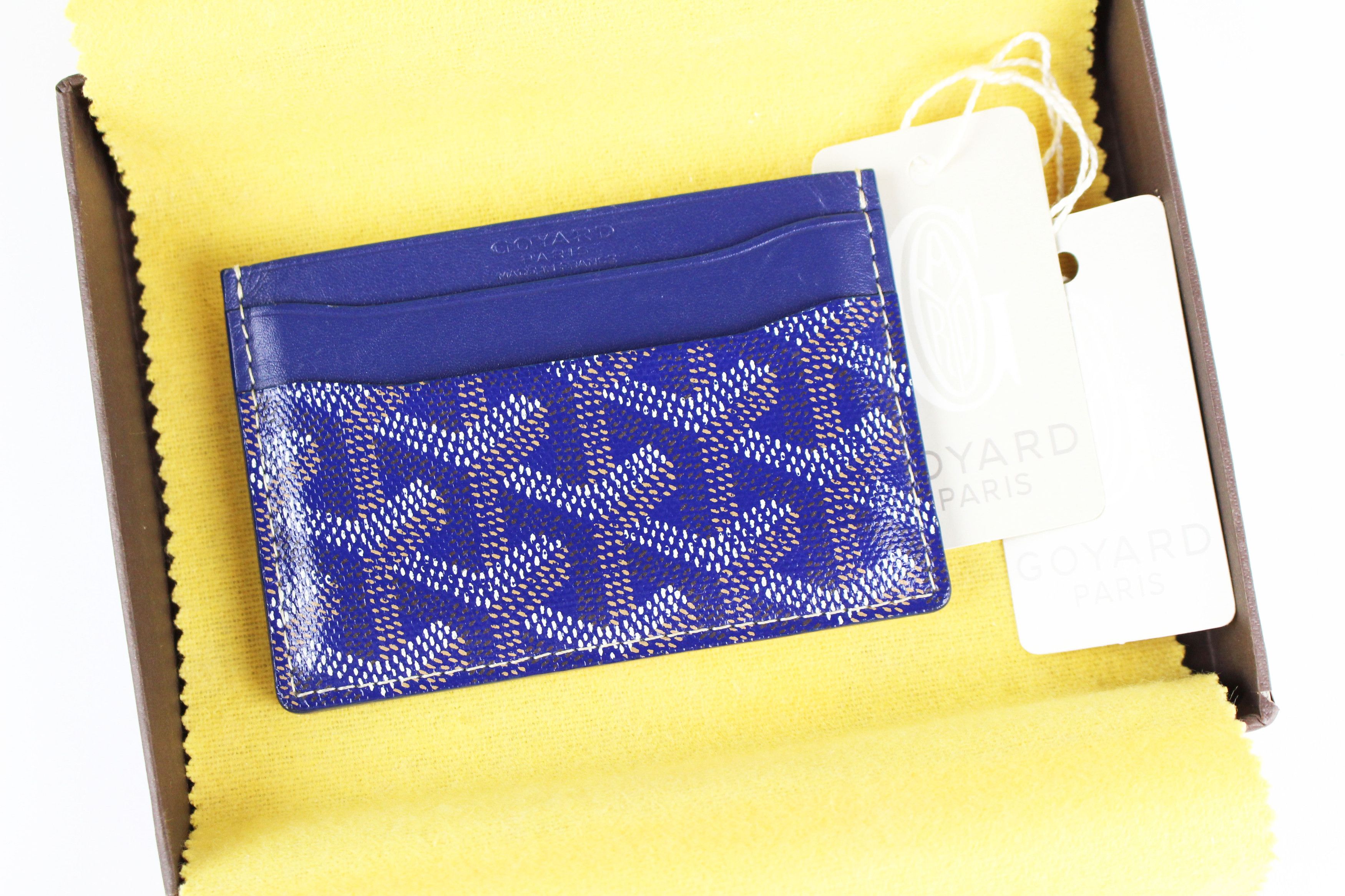 Goyard Blue Card Holder with Box Grailed