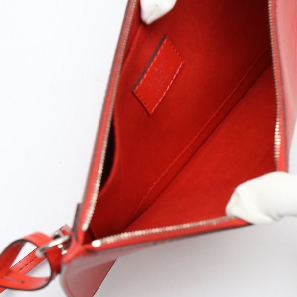 LOUIS VUITTON Epi Shah Wood Waist bag Red M52907 LV Auth 49166