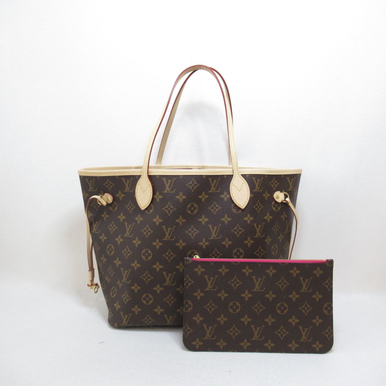 Louis Vuitton Neverfull MM Tote Bag Coated Canvas