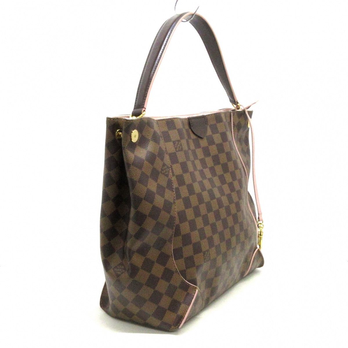 Louis Vuitton Kaisa Hobo Rose Ballerine Damier Canvas