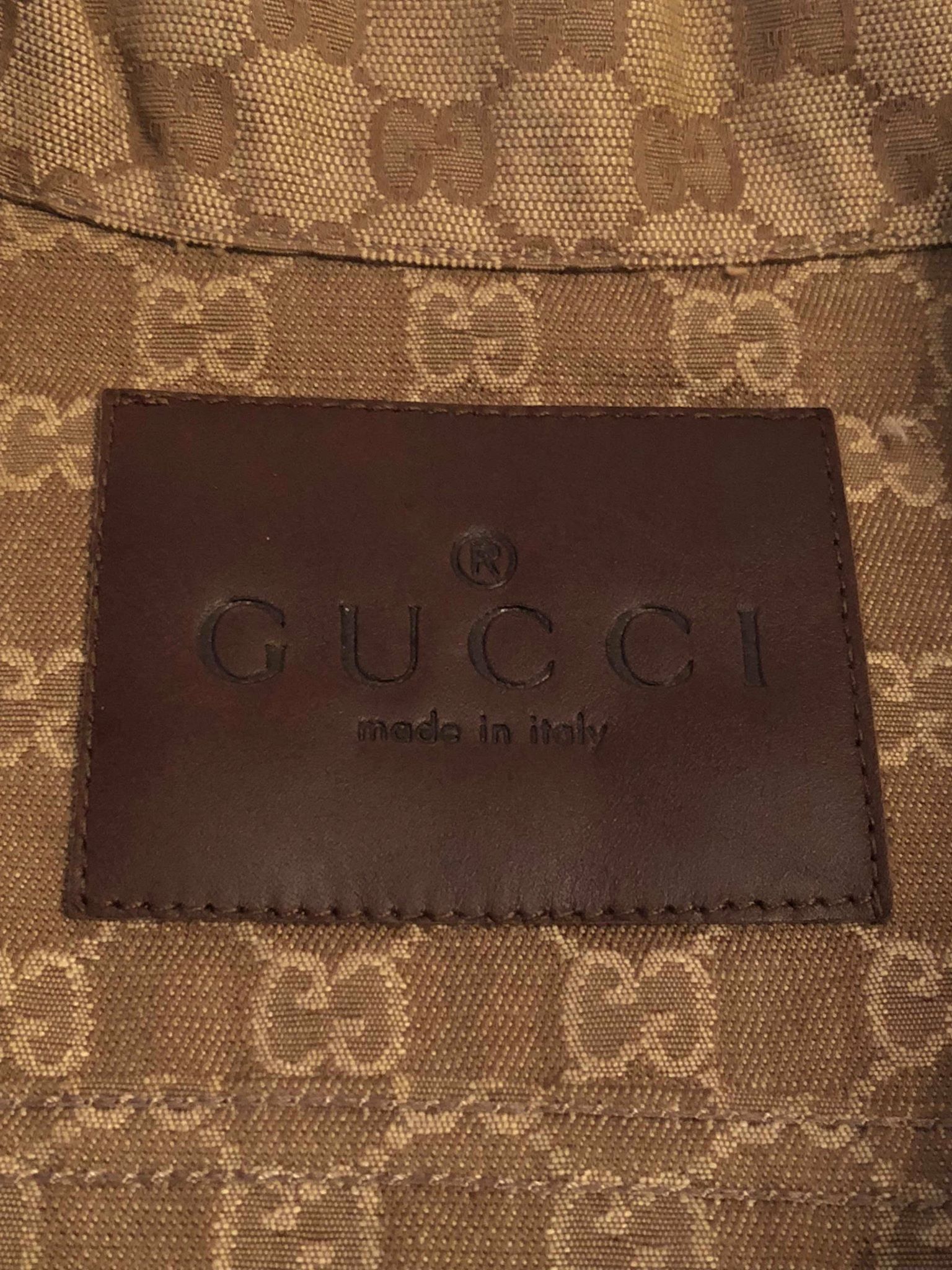 Gucci QUCIK SALE - ULTRA RARE VINTAGE GUCCI GG MONOGRAM DENIM JACKET Size US M / EU 48-50 / 2 - 3 Thumbnail