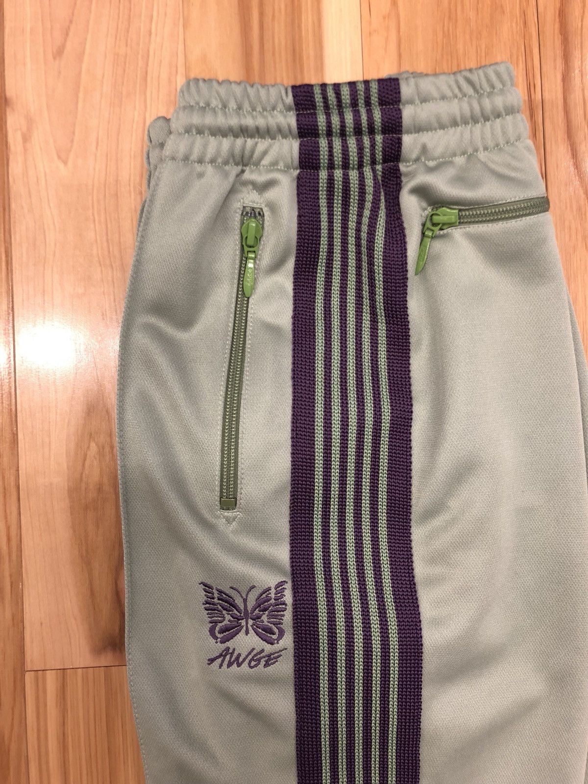 AWGE × Needles Awge X Needles Green Track Pants Size XS | Grailed