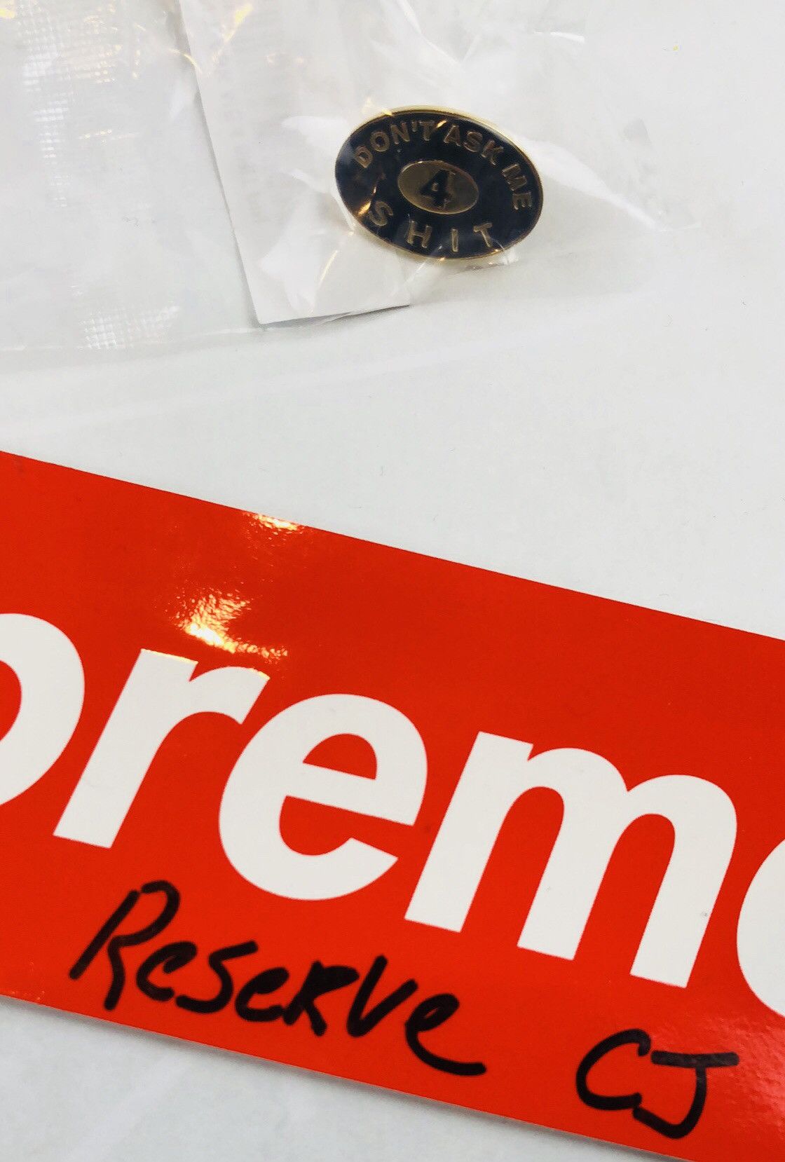 Supreme Supreme Bullet Hole Pin | Grailed
