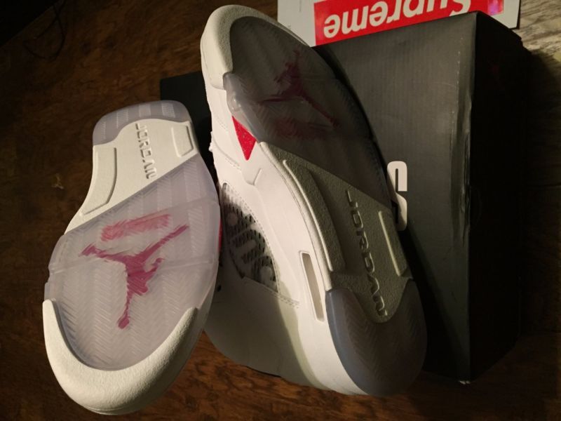 supreme 5s white