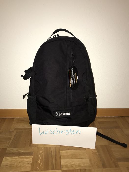 Supreme backpack black store ss18