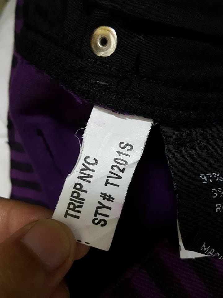Tripp NYC MADE IN USA Tripp Nyc Candy Striped Skinny Pants Size US 29 - 5 Thumbnail