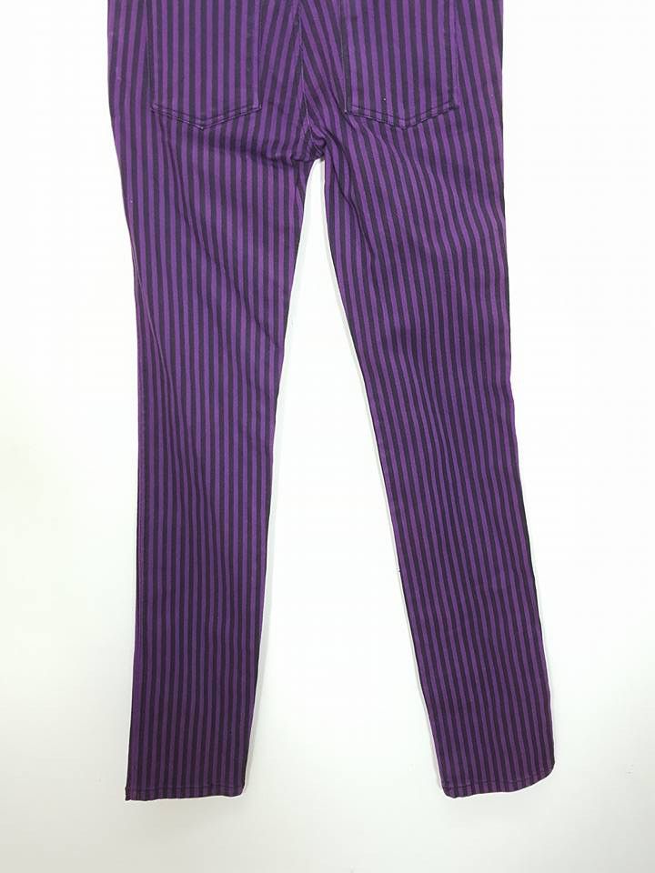 Tripp NYC MADE IN USA Tripp Nyc Candy Striped Skinny Pants Size US 29 - 10 Thumbnail