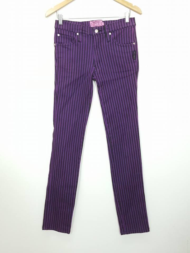 Tripp NYC MADE IN USA Tripp Nyc Candy Striped Skinny Pants Size US 29 - 3 Thumbnail