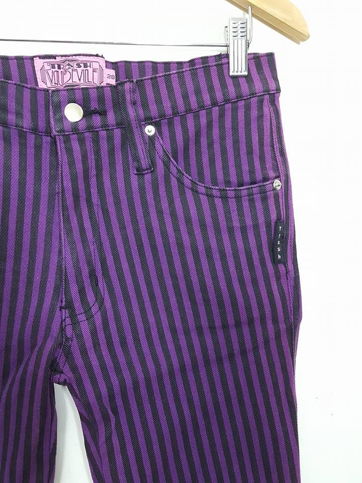 Tripp NYC MADE IN USA Tripp Nyc Candy Striped Skinny Pants Size US 29 - 2 Thumbnail