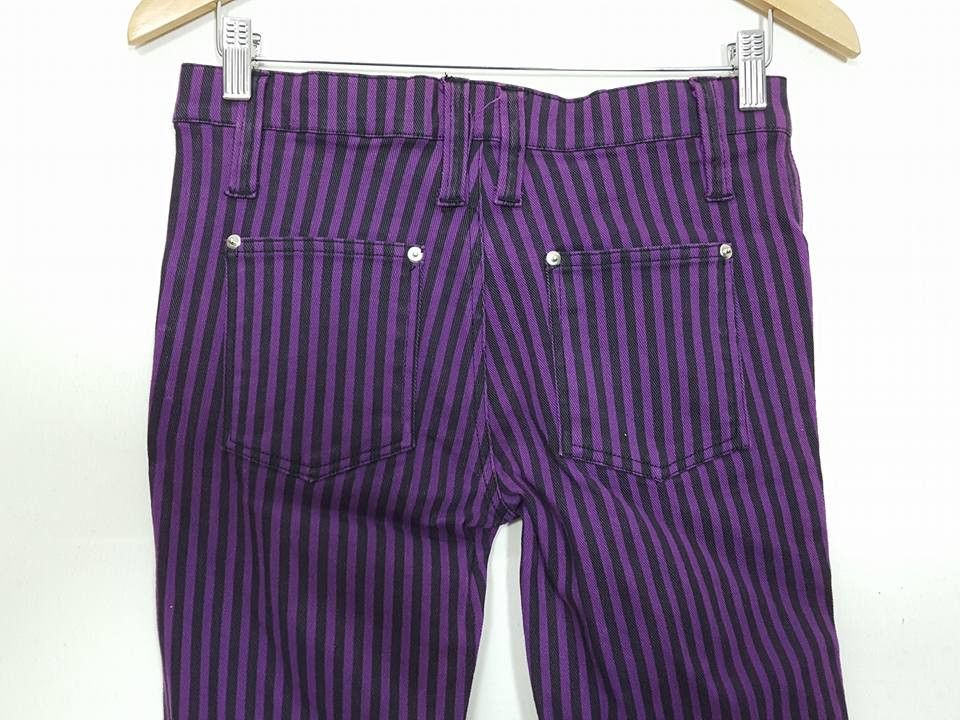 Tripp NYC MADE IN USA Tripp Nyc Candy Striped Skinny Pants Size US 29 - 9 Thumbnail