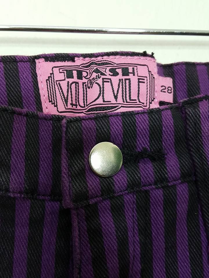 Tripp NYC MADE IN USA Tripp Nyc Candy Striped Skinny Pants Size US 29 - 16 Thumbnail
