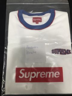 supreme piping ringer tee