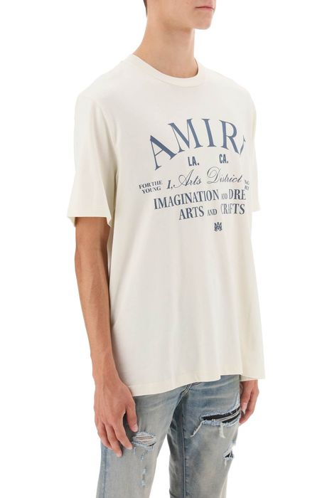 Amiri Arts District Sage Green Crewneck T-shirt