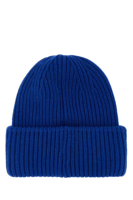 Moncler Electric Blue Wool Blend Beanie Hat | Grailed