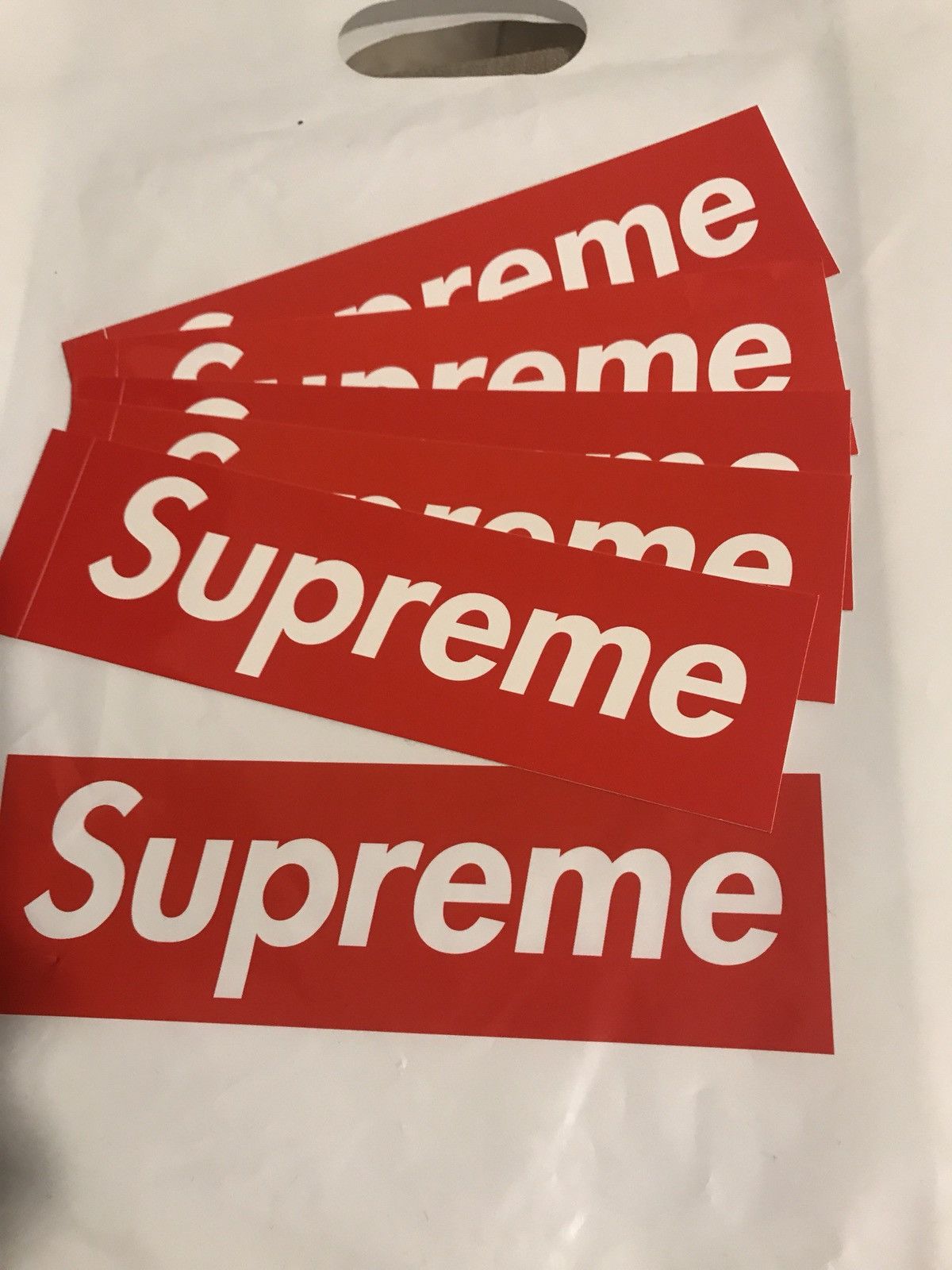 Supreme Supreme Red Box Logo Sticker Pack Of 5 Grailed