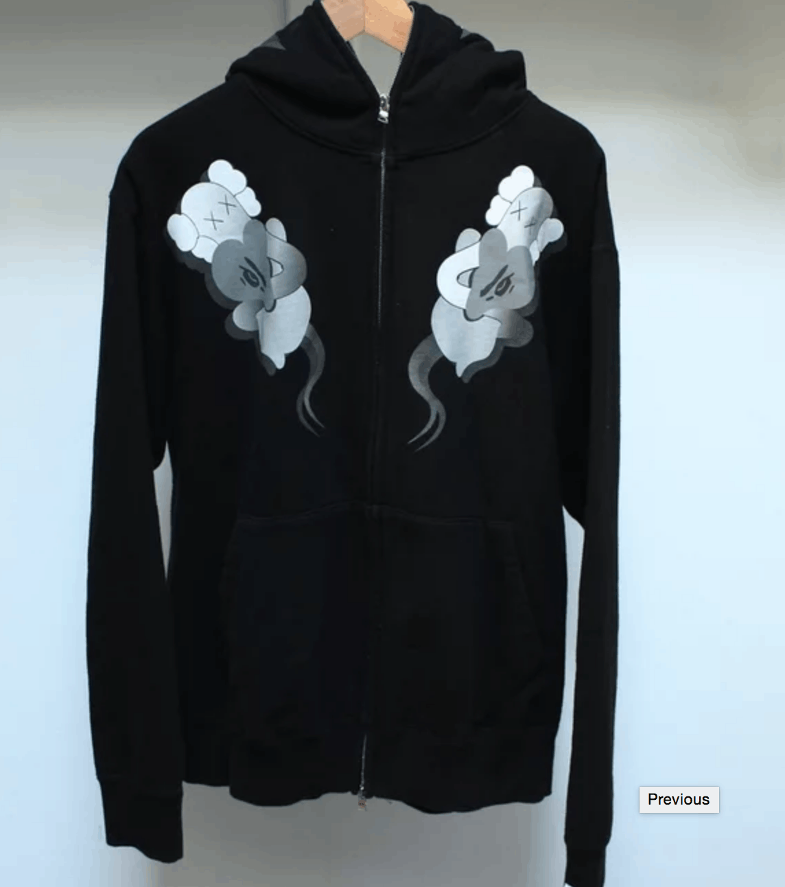 Bape kaws full zip hoodie online