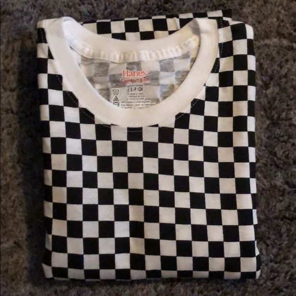 Supreme hanes tee store checkered