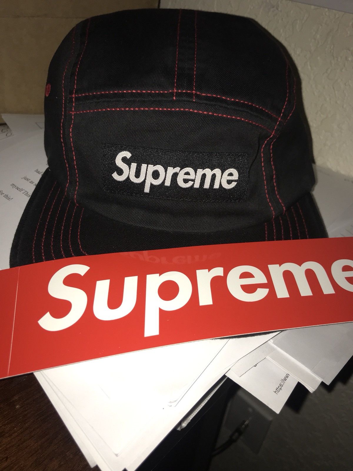 Supreme Contrast Stitch Camp Cap | Grailed