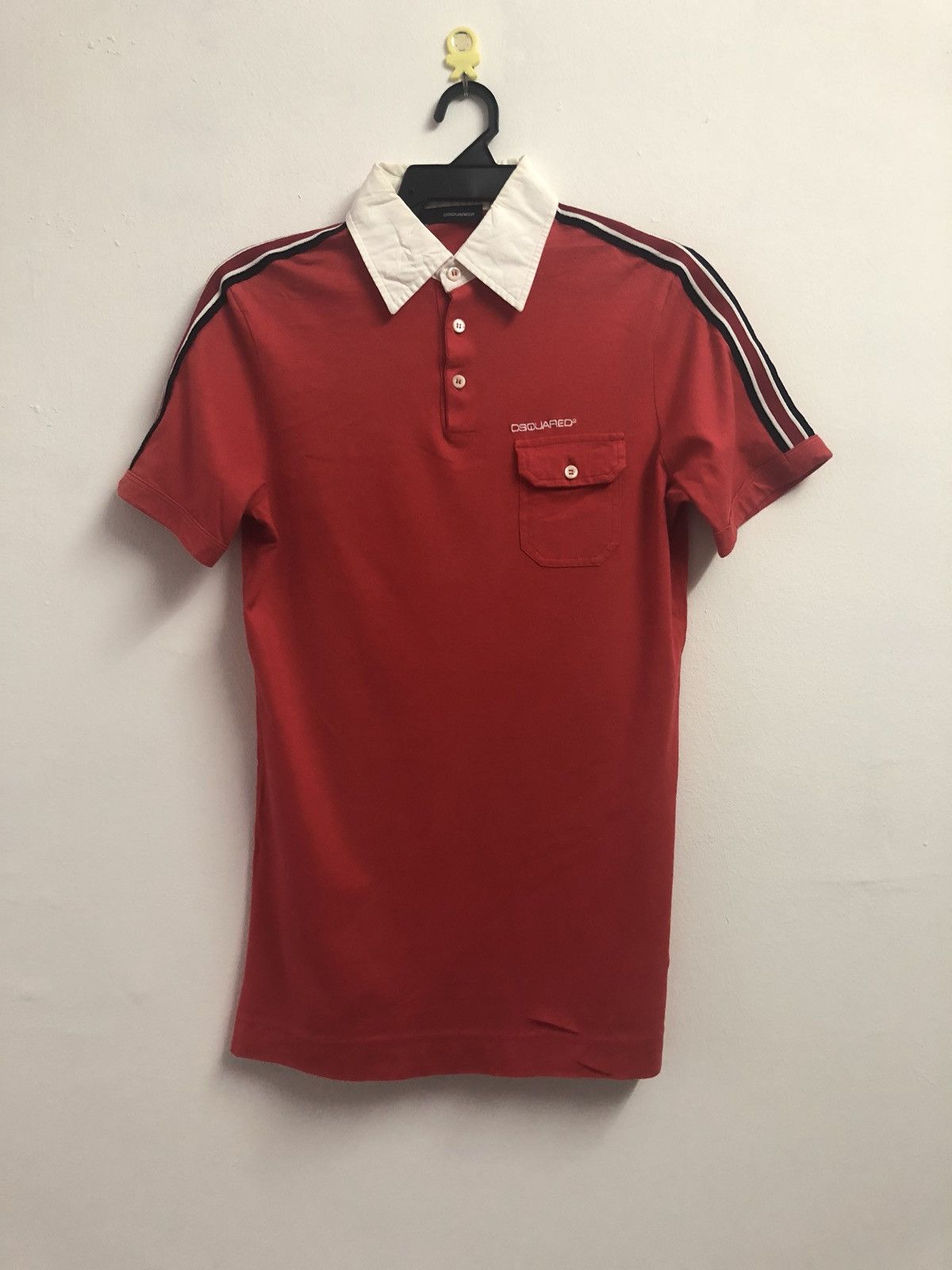 Dsquared2 DSQUARED2 Polo Shirt Pocket Striped Size US M / EU 48-50 / 2 - 1 Thumbnail