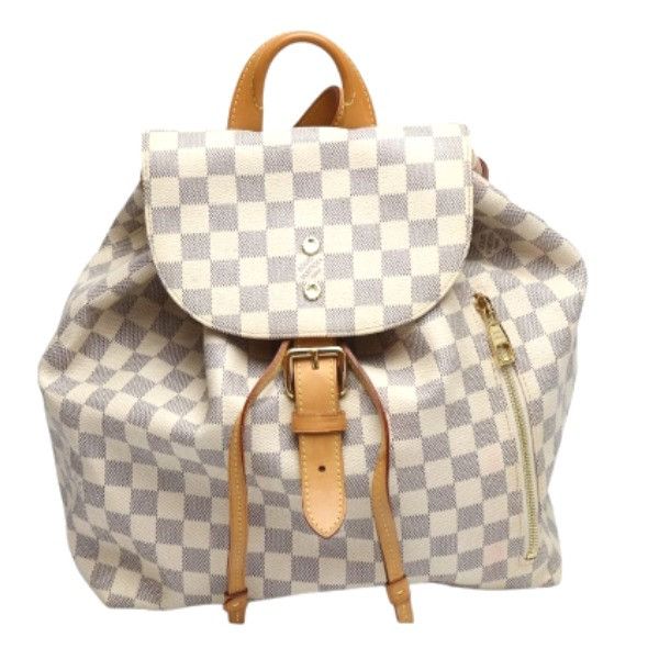 Louis Vuitton LV Women Sperone Backpack in Damier Azur Canvas-Grey - LULUX