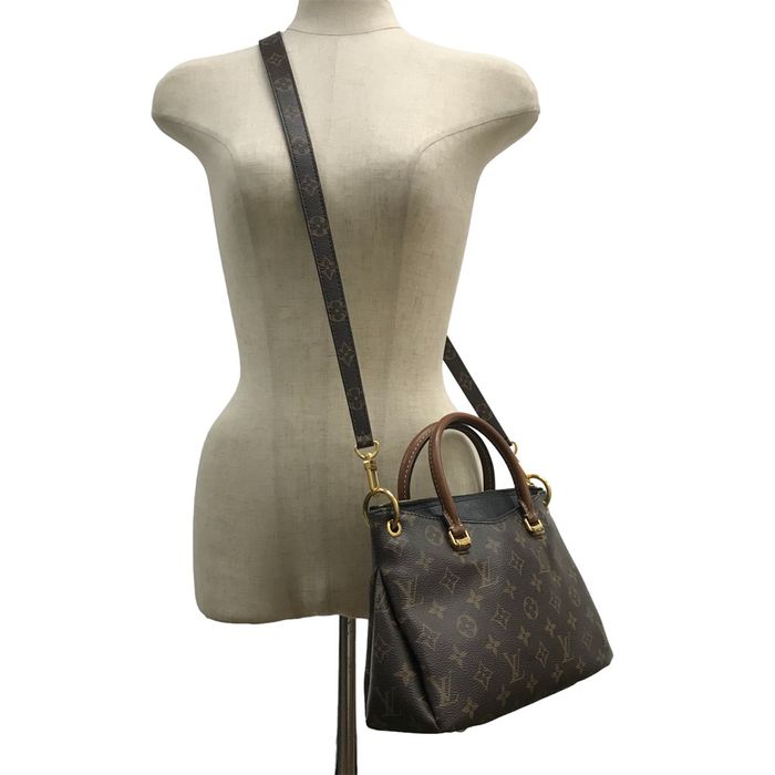 Louis Vuitton Monogram Pallas BB Shoulder Hand Bag 2ways Noir