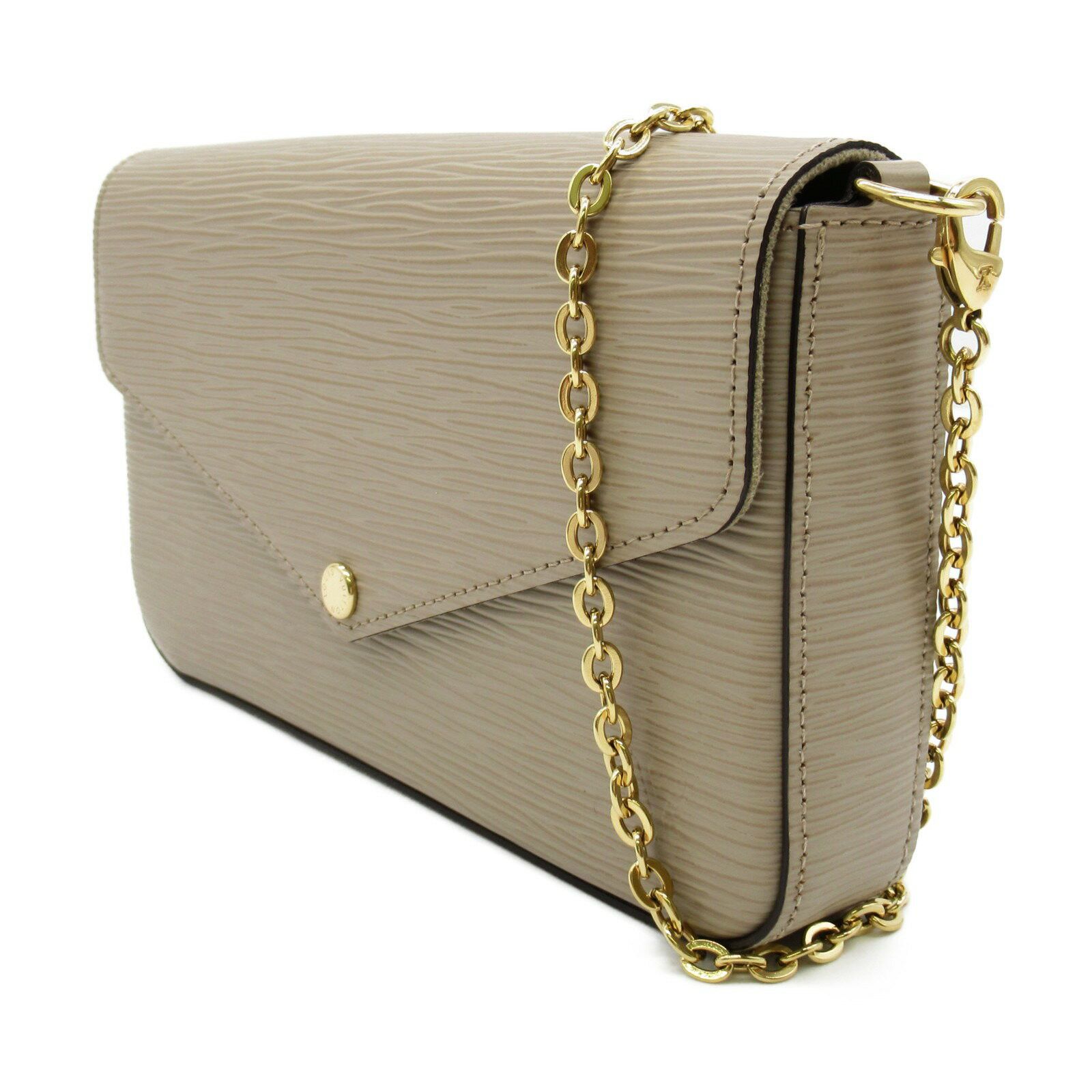 Louis Vuitton Pochette Felicie Epi Leather Shoulder Bag Creme