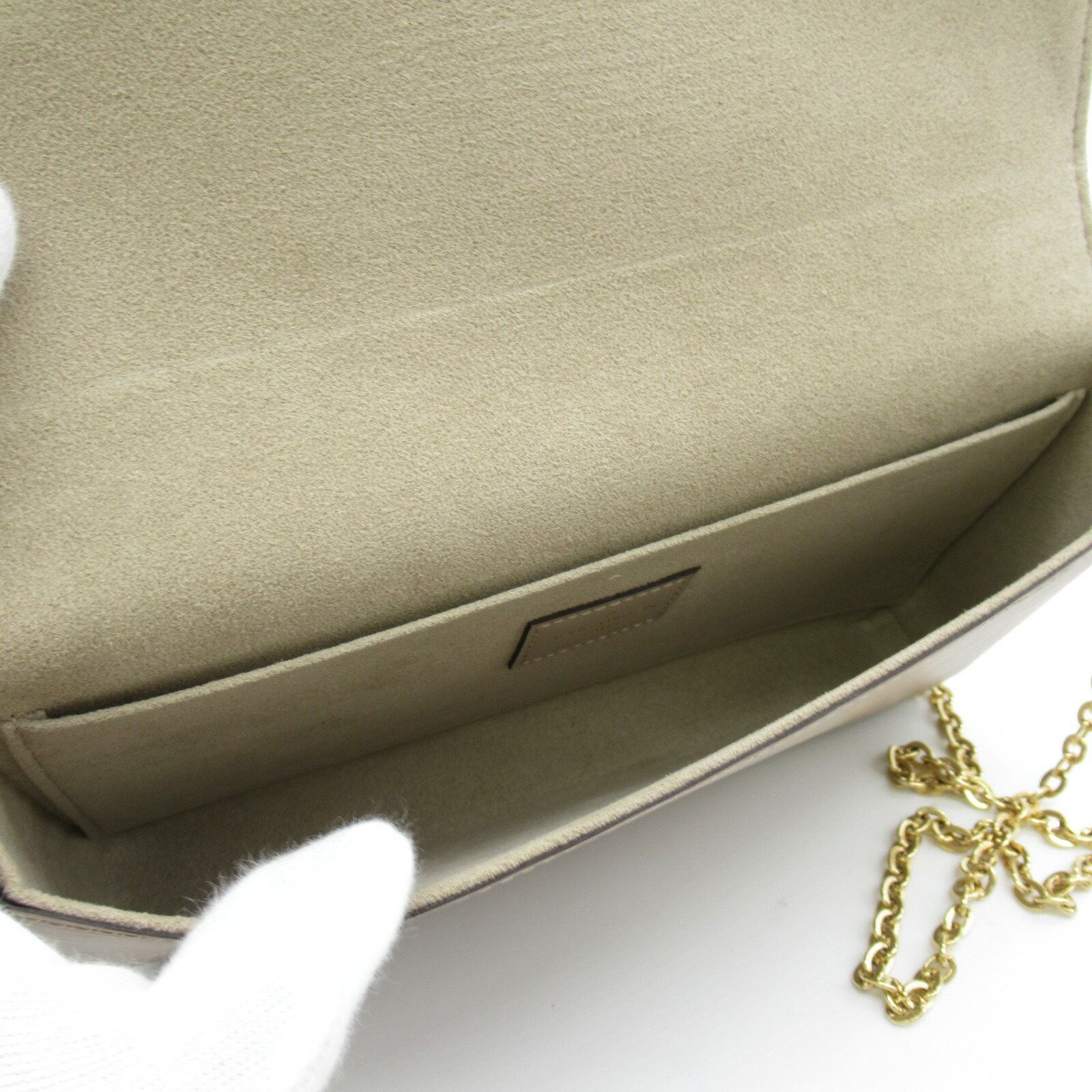 Louis Vuitton Pochette Felicie Epi Leather Shoulder Bag Creme