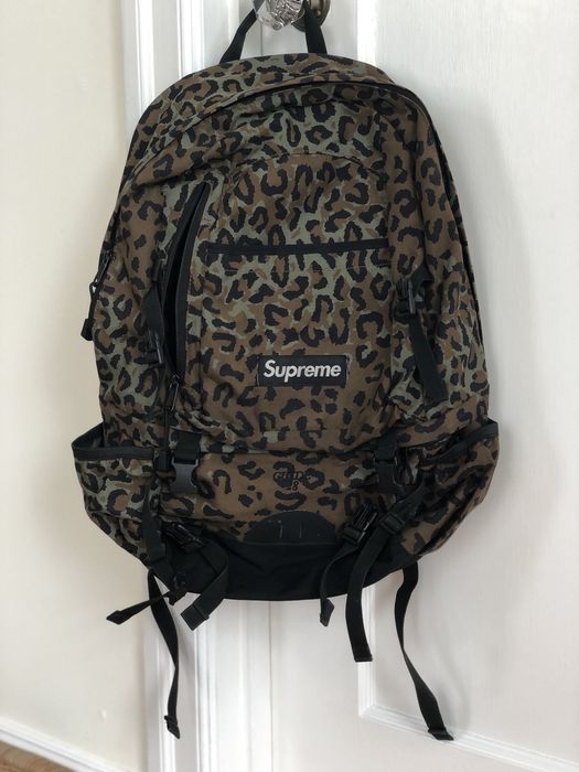 Supreme leopard hot sale backpack