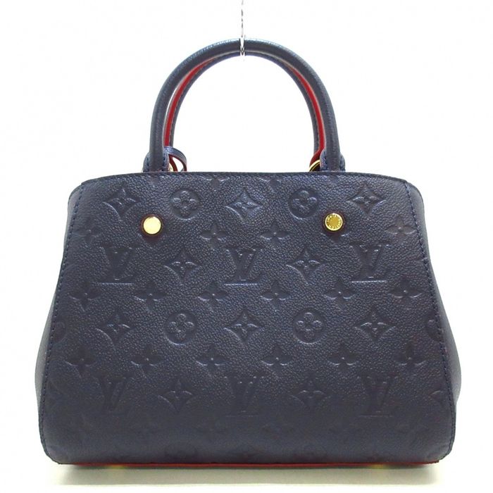 Louis Vuitton Marine Rouge Monogram Empreinte Montaigne BB Bag