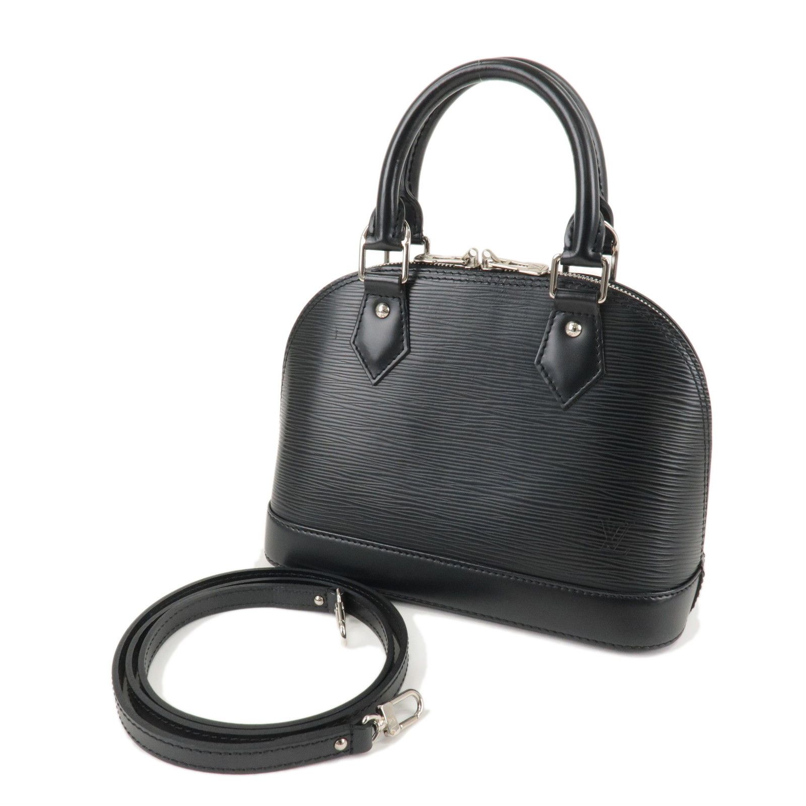 Louis Vuitton Epi Alma BB Shoulder Bag Noir Black