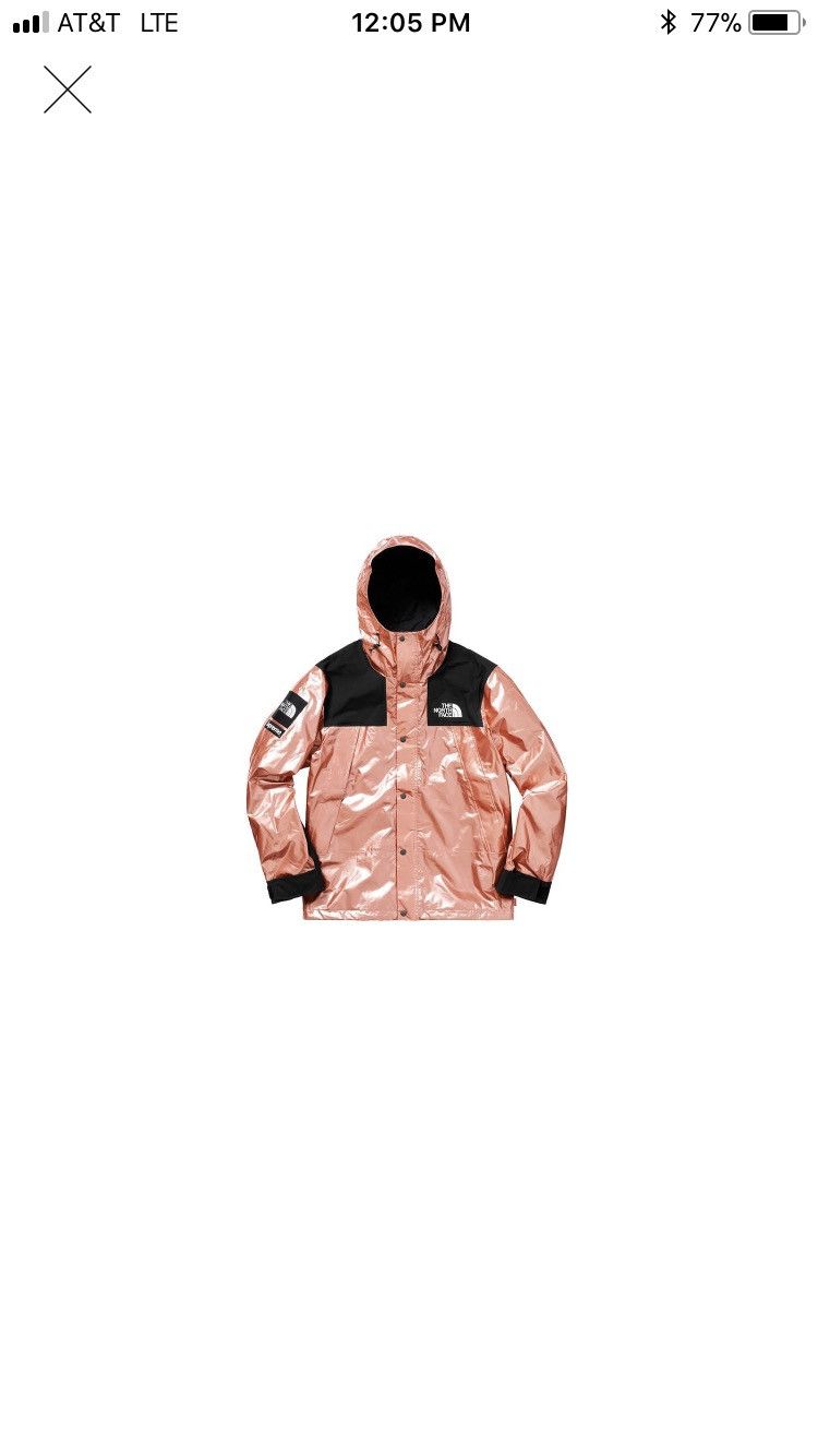 Supreme tnf rose gold shop