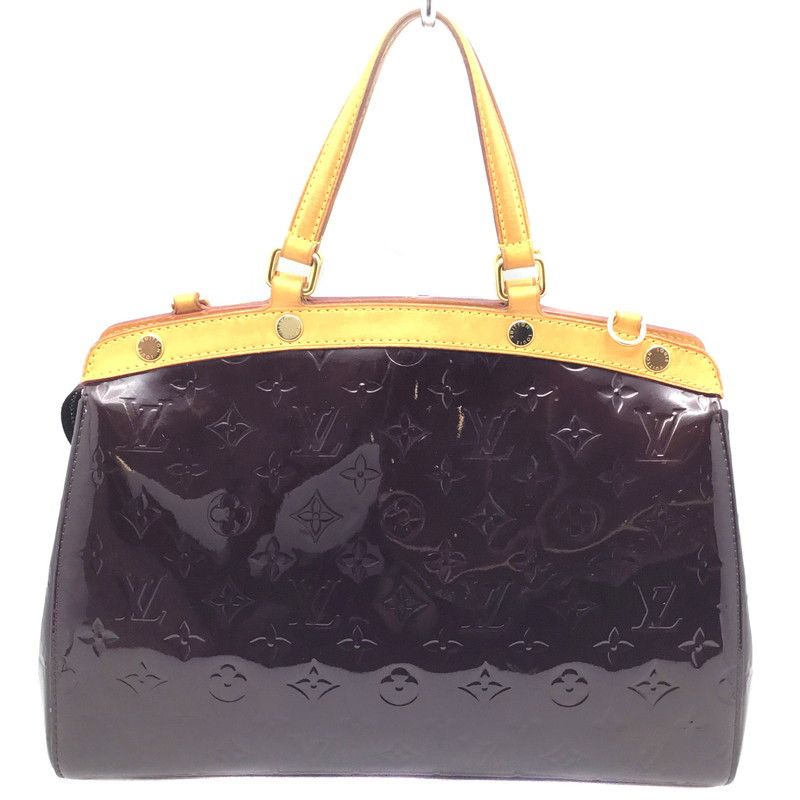 Louis Vuitton Blair MM Vernis Handbag Enamel Purple
