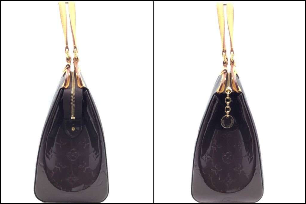 Louis Vuitton Blair MM Vernis Handbag Enamel Purple