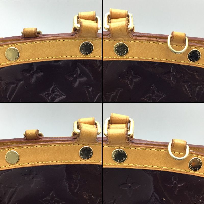 Louis Vuitton Blair MM Vernis Handbag Enamel Purple