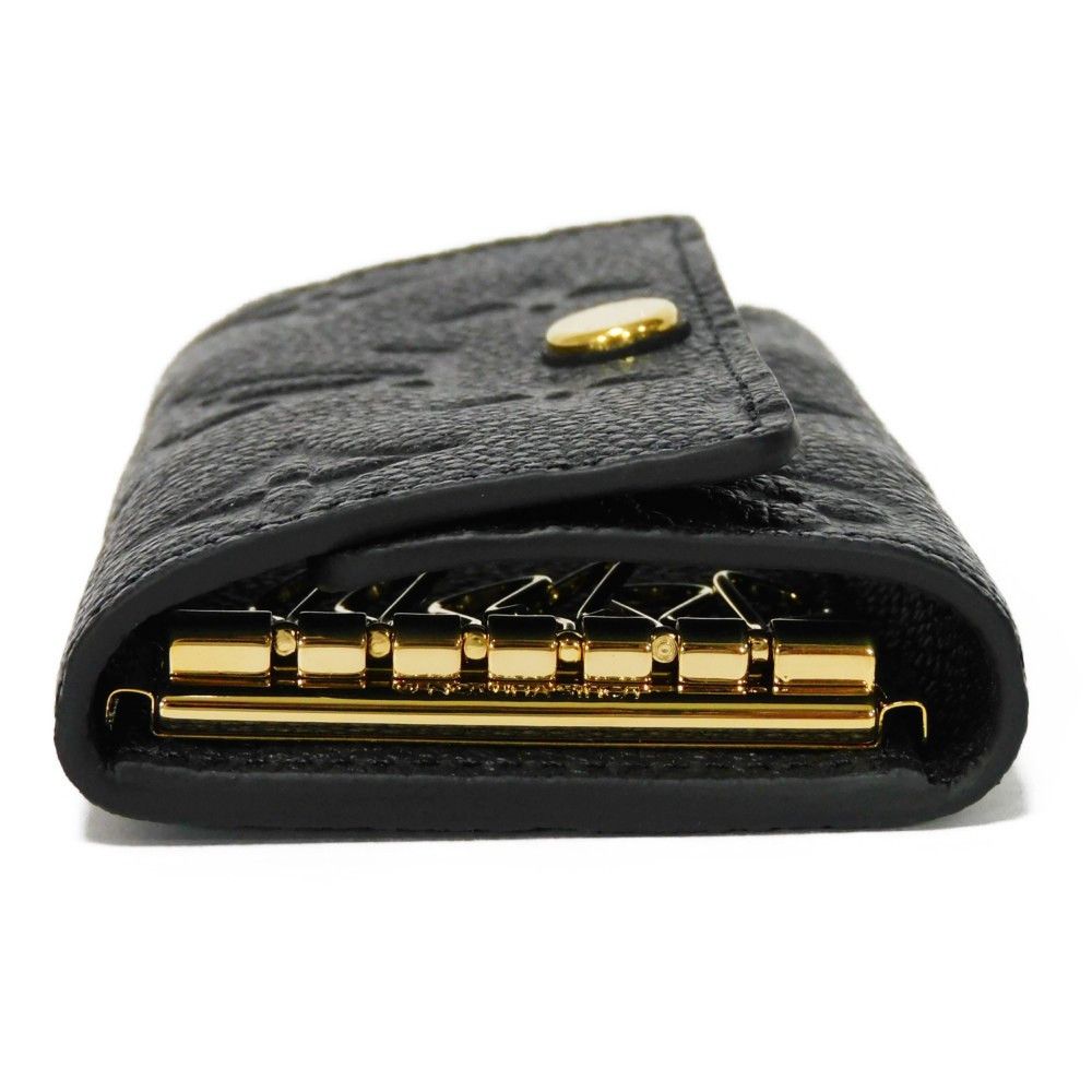 Louis Vuitton Key Case Multicle 6 Embossed Black