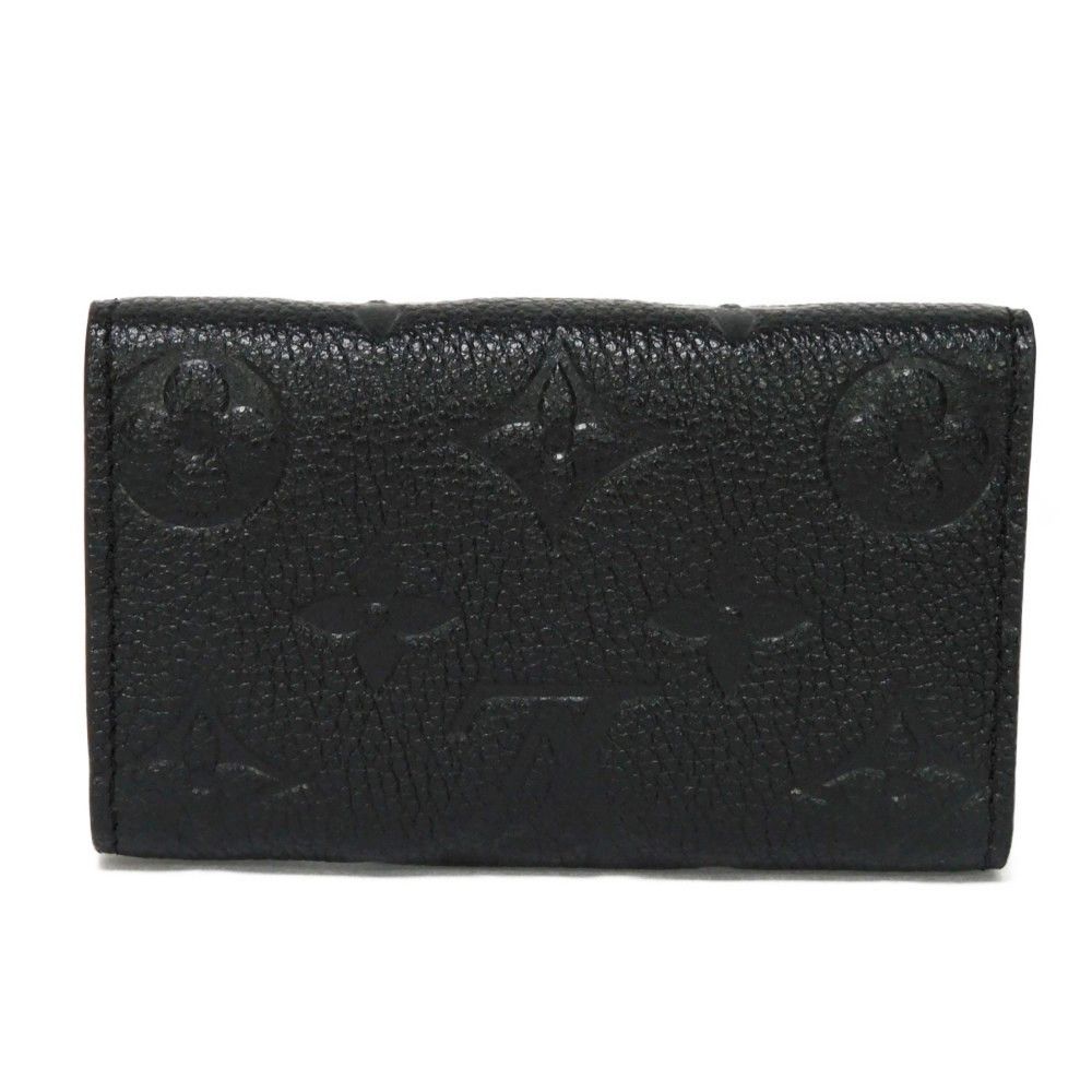 Louis Vuitton Key Case Multicle 6 Embossed Black