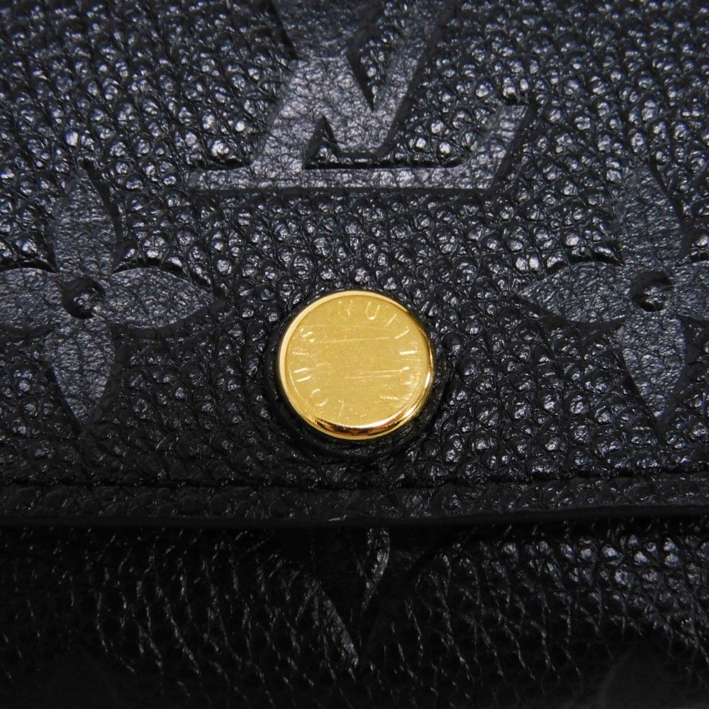 Louis Vuitton Key Case Multicle 6 Embossed Black