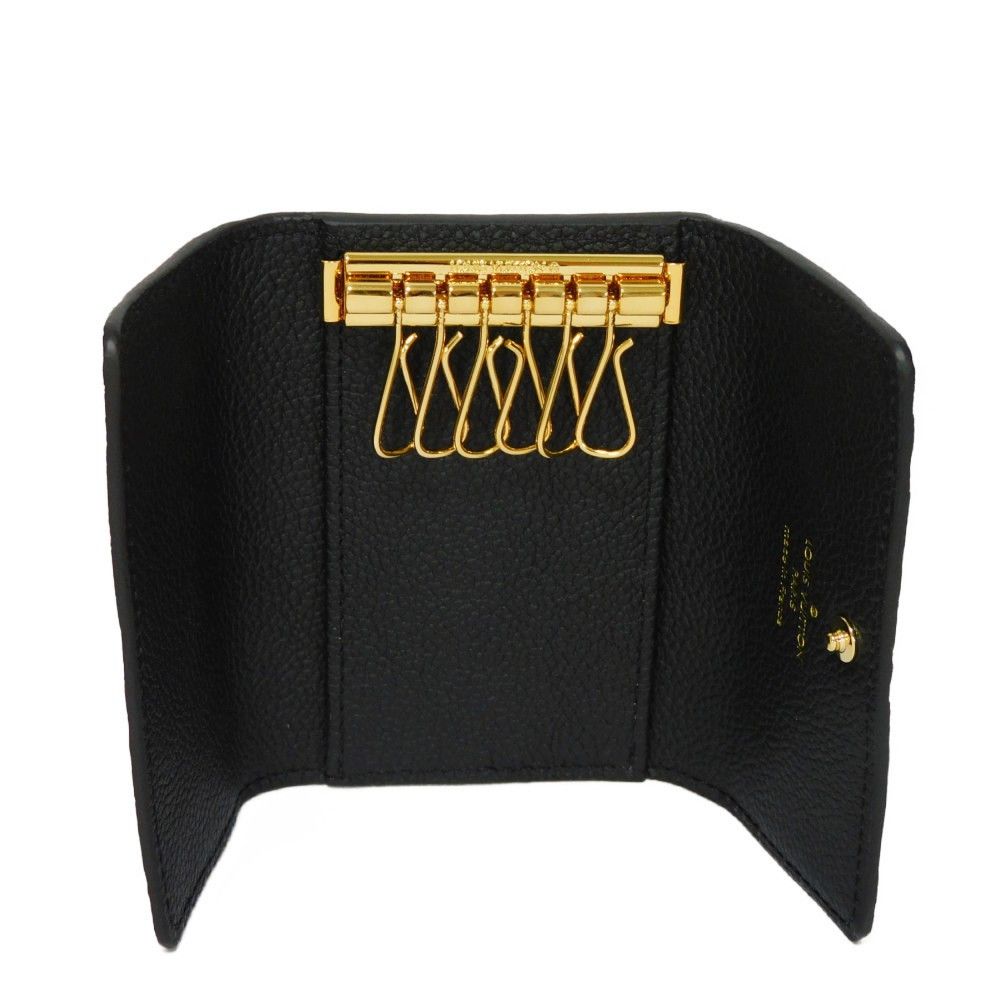 Louis Vuitton Key Case Multicle 6 Embossed Black