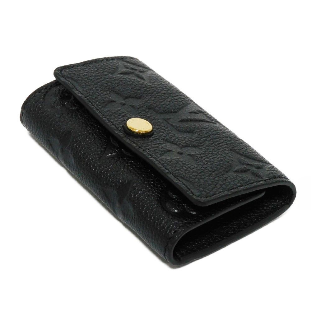 Louis Vuitton Key Case Multicle 6 Embossed Black