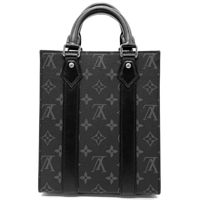 LOUIS VUITTON Monogram Eclipse Sac Plat MINI Hnad Shoulder Bag