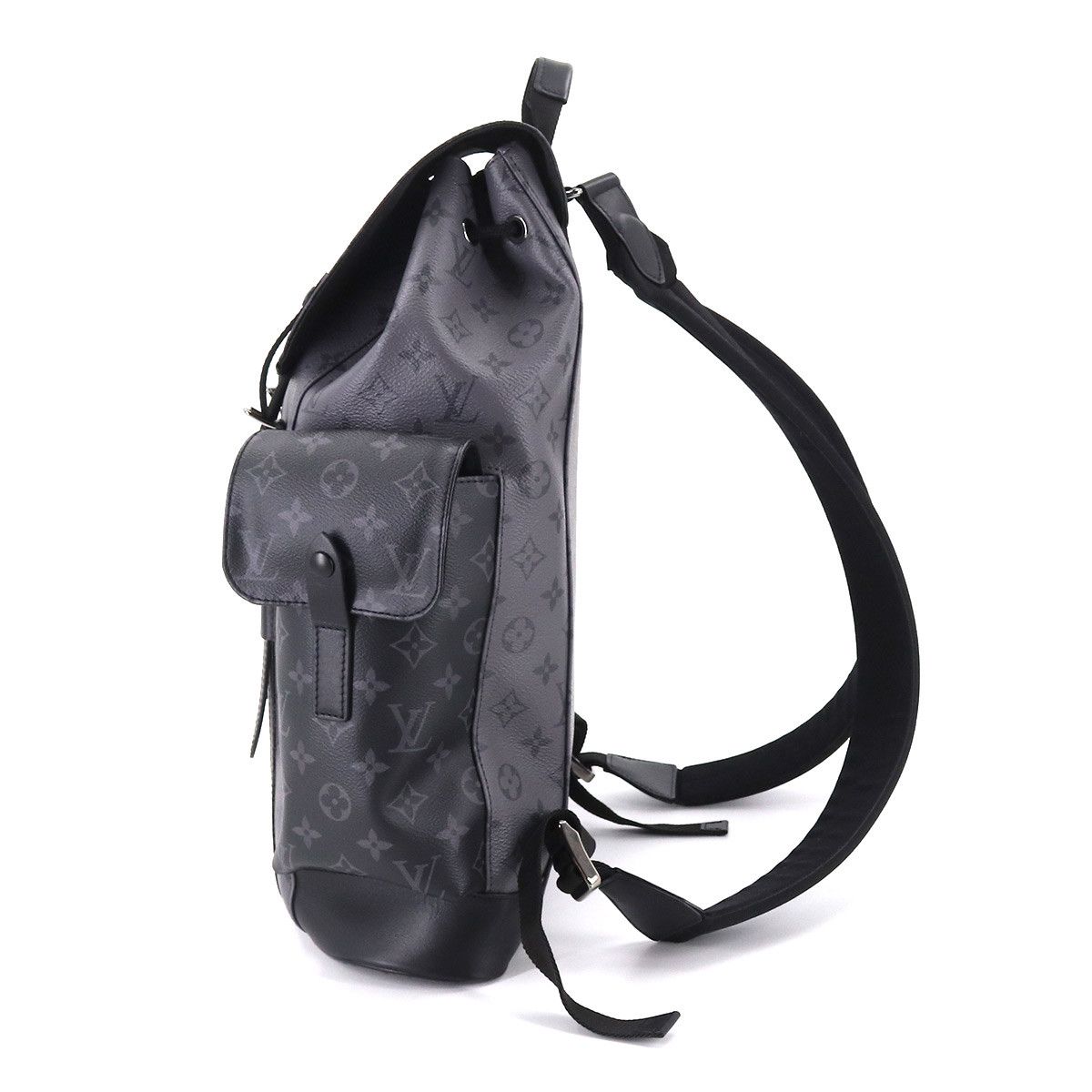 Louis Vuitton Monogram Eclipse Christopher MM Backpack Rucksack Black