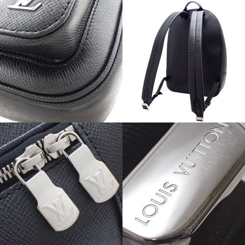 Louis Vuitton Louis Vuitton Taiga Alex Backpack Rucksack Leather Black
